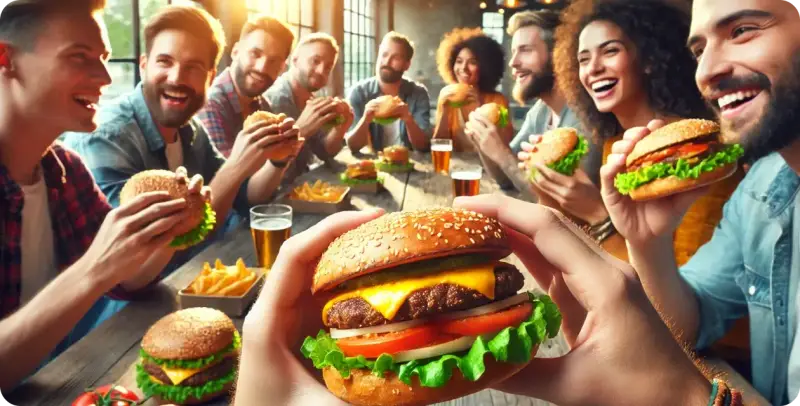para los amantes de las hamburguesas