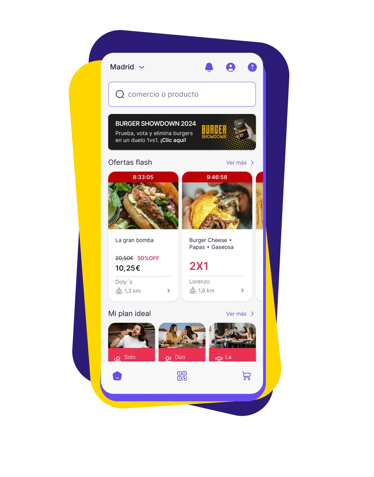 Aplicación de Promotty en un móvil